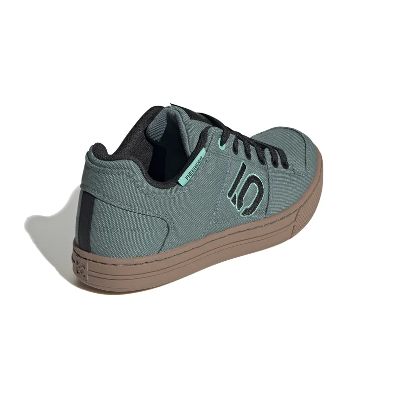 Five Ten Freerider Canvas Womens Mountain Bike Shoes - Hazy Emerald-5